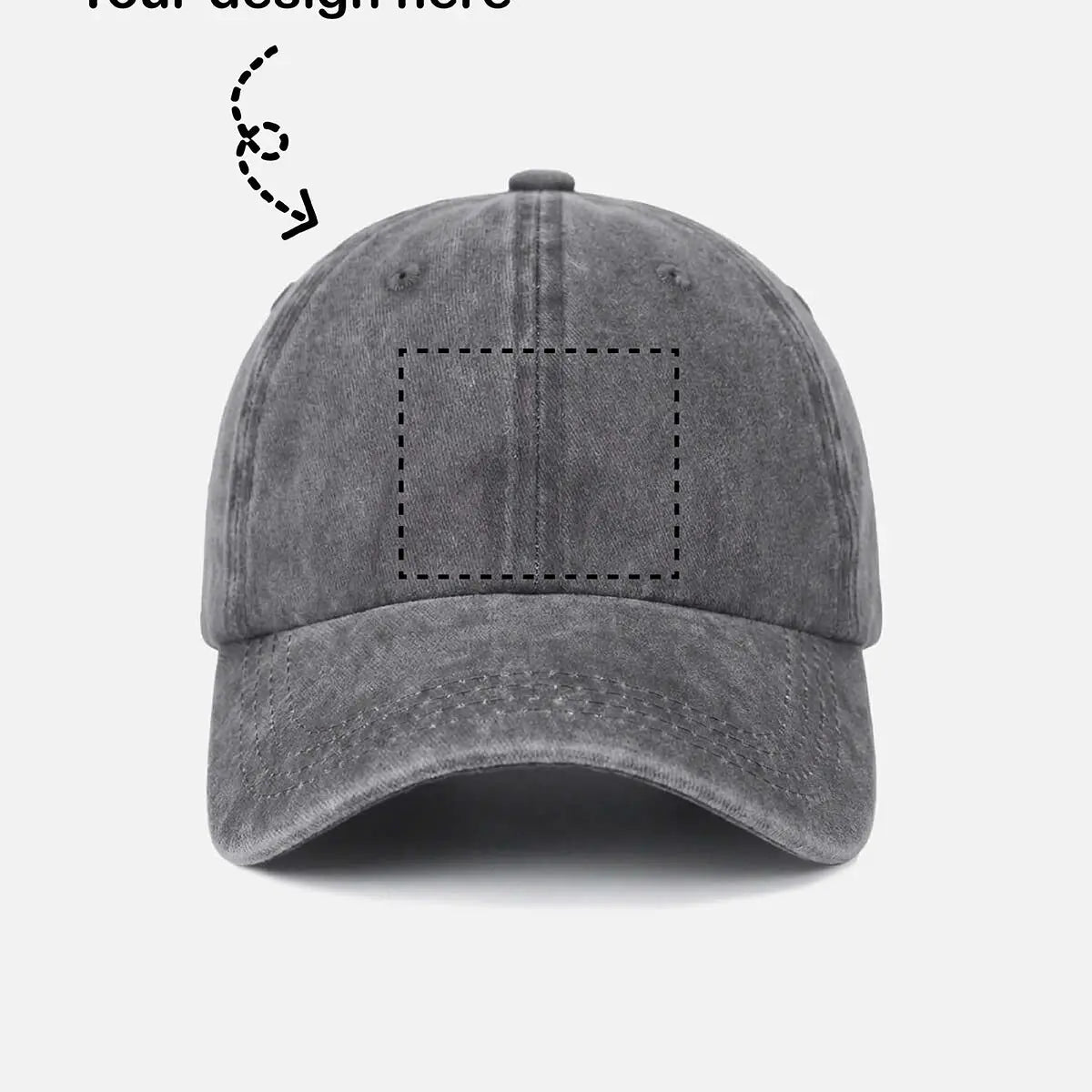 Customizable Washed Cotton Baseball Cap ElevenOasis