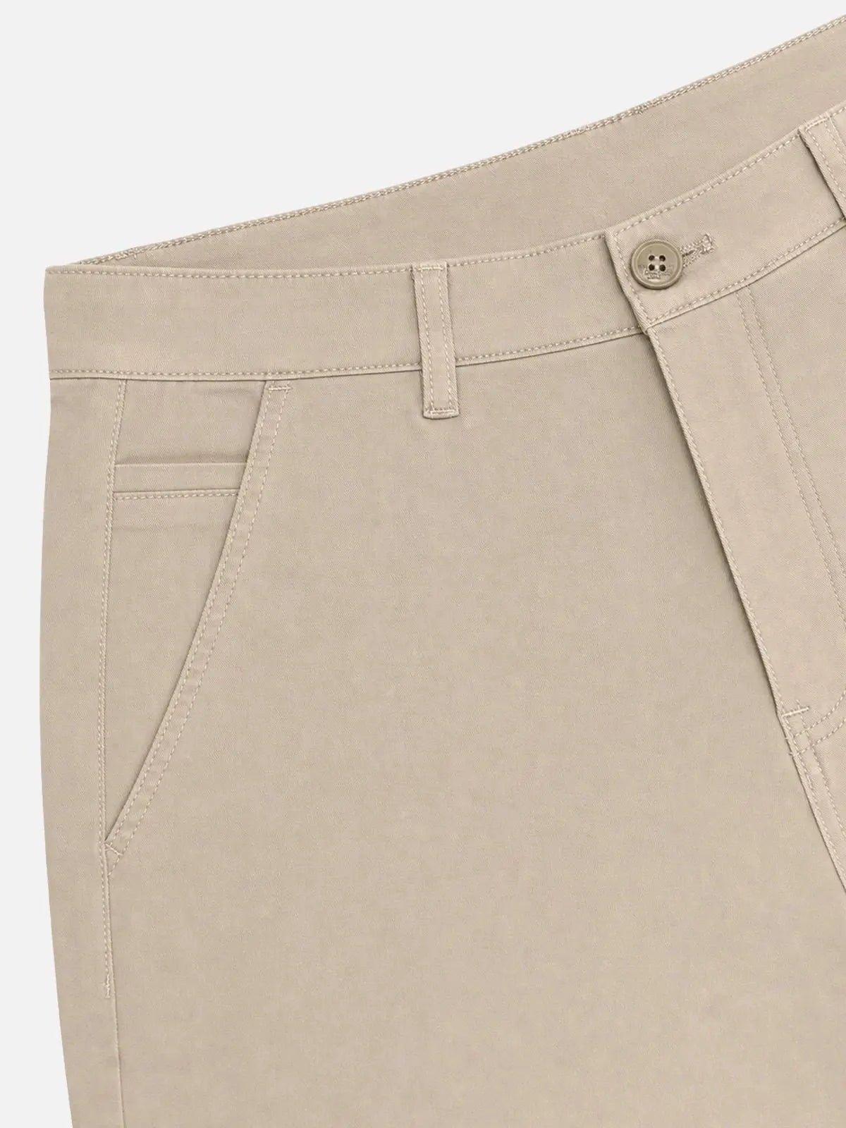 Men's Buttoned Welt Pocket Tapered Stretch Cotton Chino Pants ElevenOasis