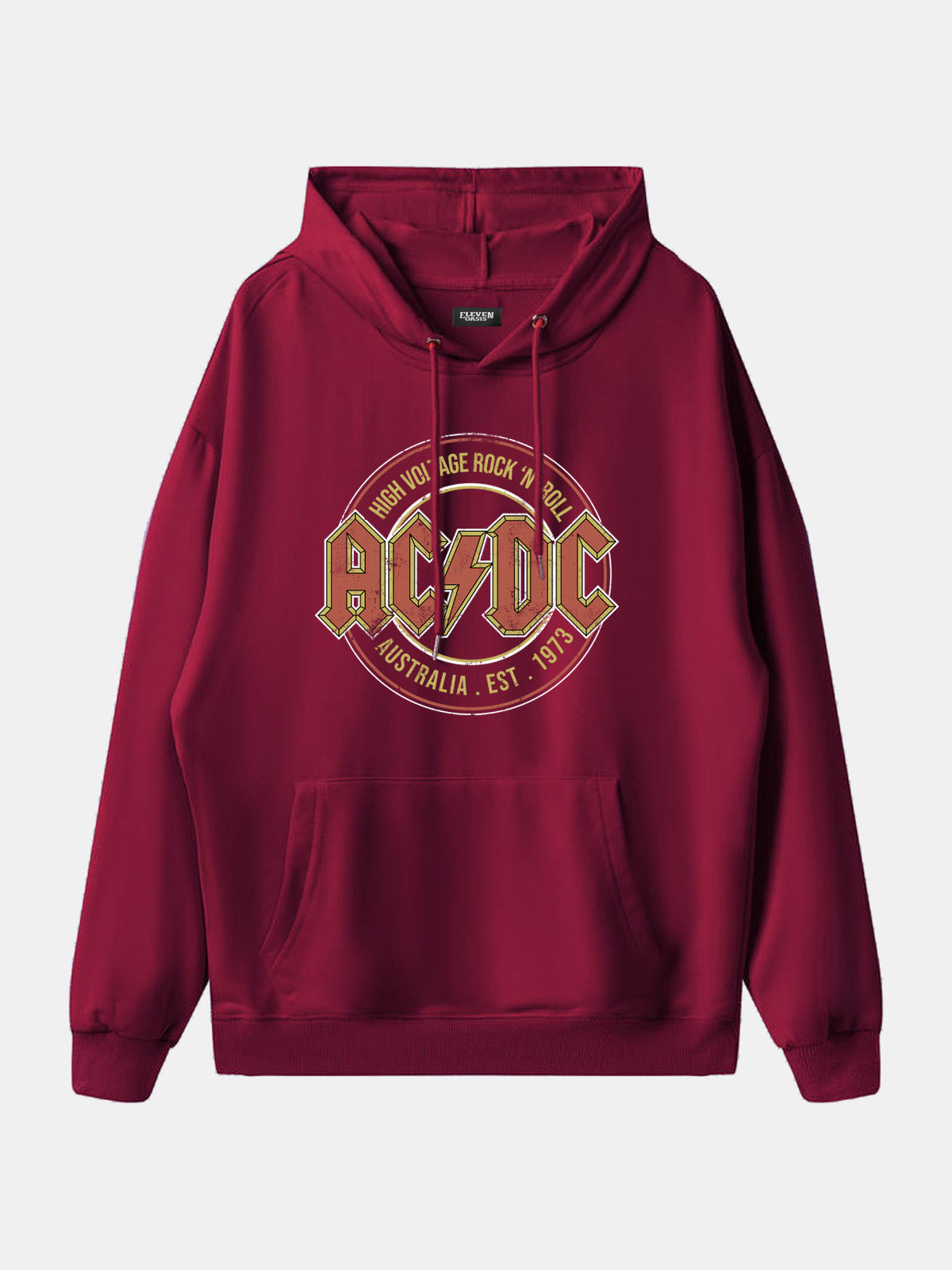 AC/DC High Voltage Vintage Band Hoodie Eleven Oasis