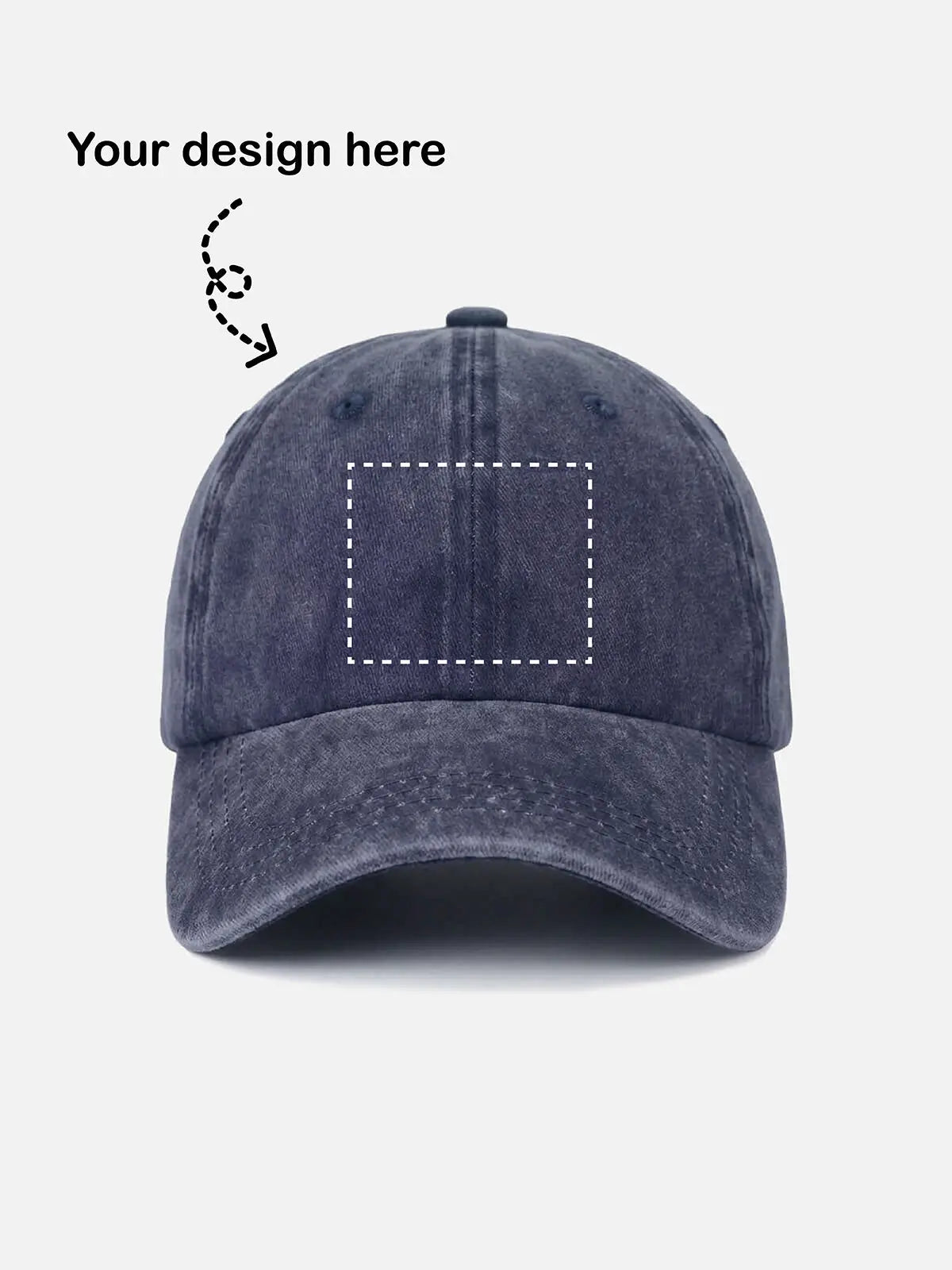 Customizable Washed Cotton Baseball Cap ElevenOasis
