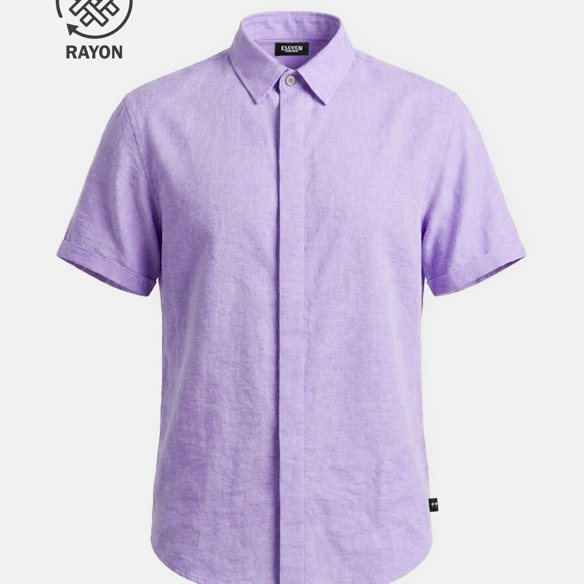 Men's Rayon Blend Classic Short Sleeve Shirt ElevenOasis