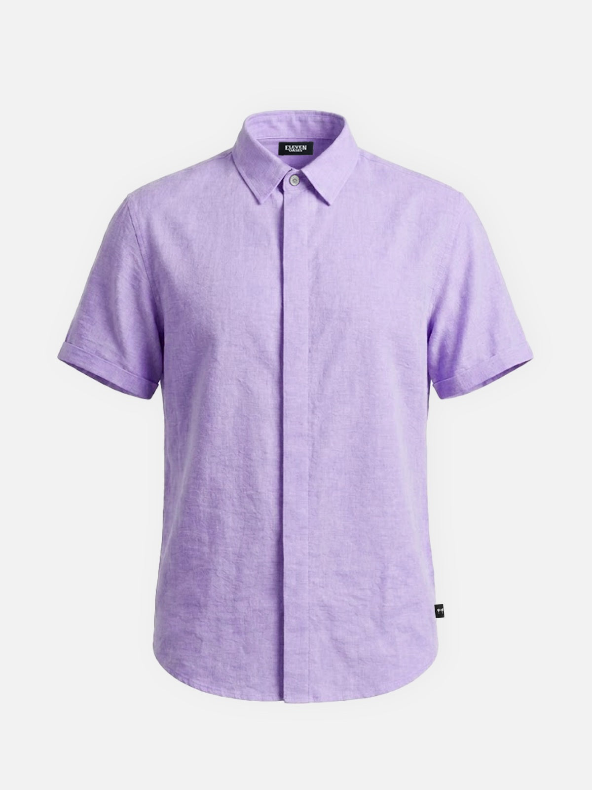Men's Linen Cotton Blend Short Sleeve Shirt ElevenOasis