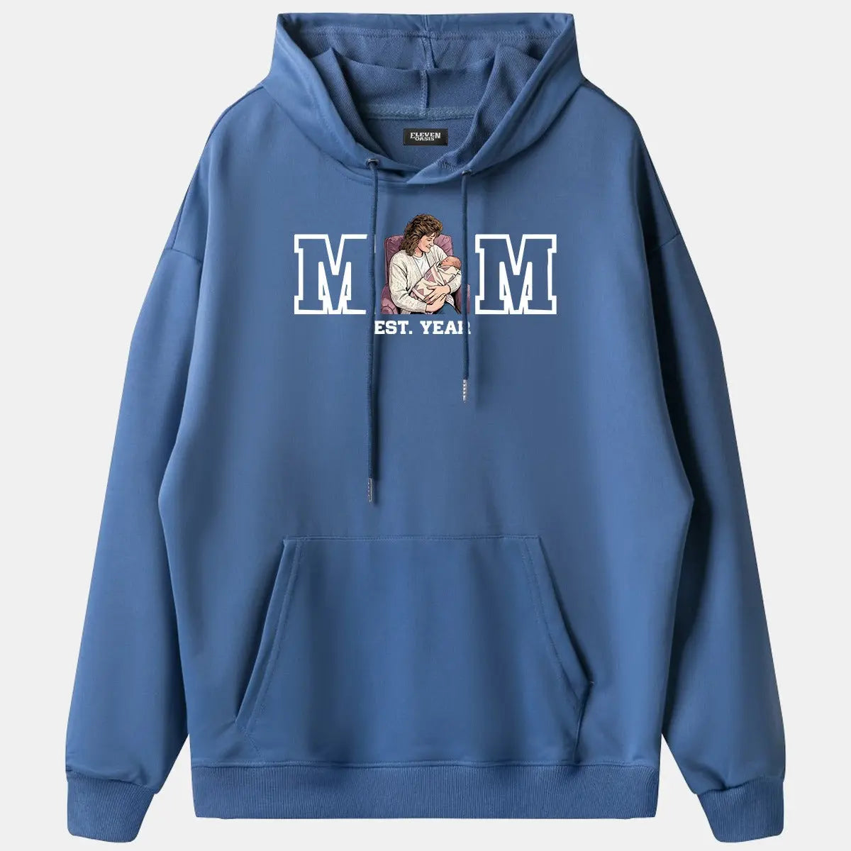 Custom Mom Illustration Hoodie Eleven Oasis