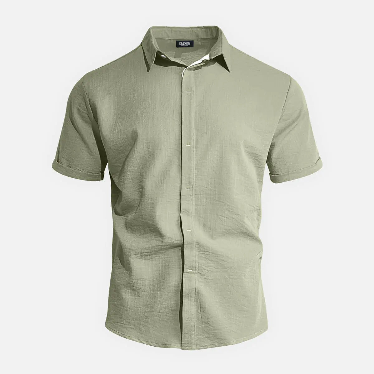 Men's Lightweight Cotton-Linen Button Shirt Eleven Oasis