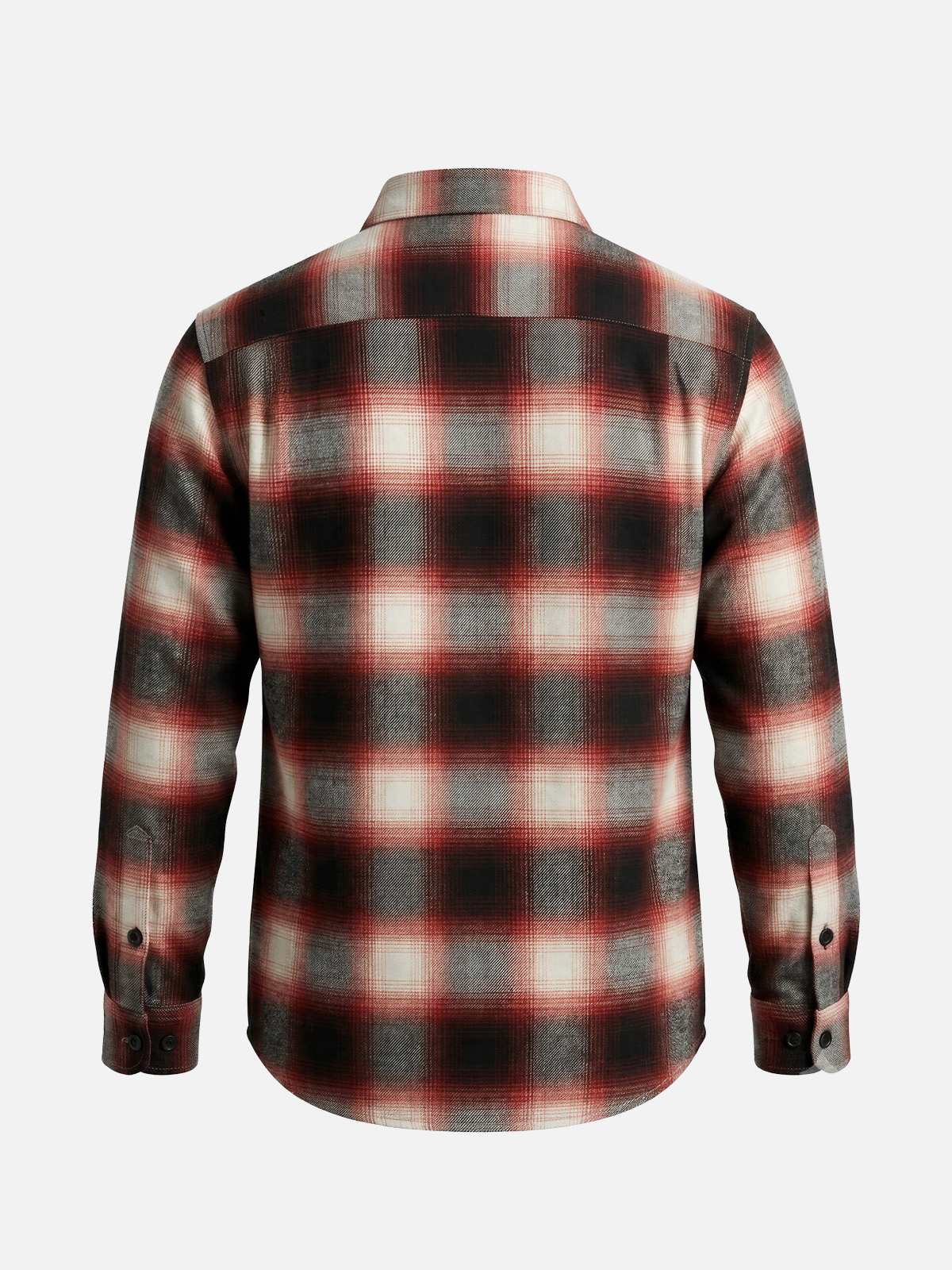 Men's Brushed Cotton Ombre Plaid Long Sleeve Shirt Eleven Oasis
