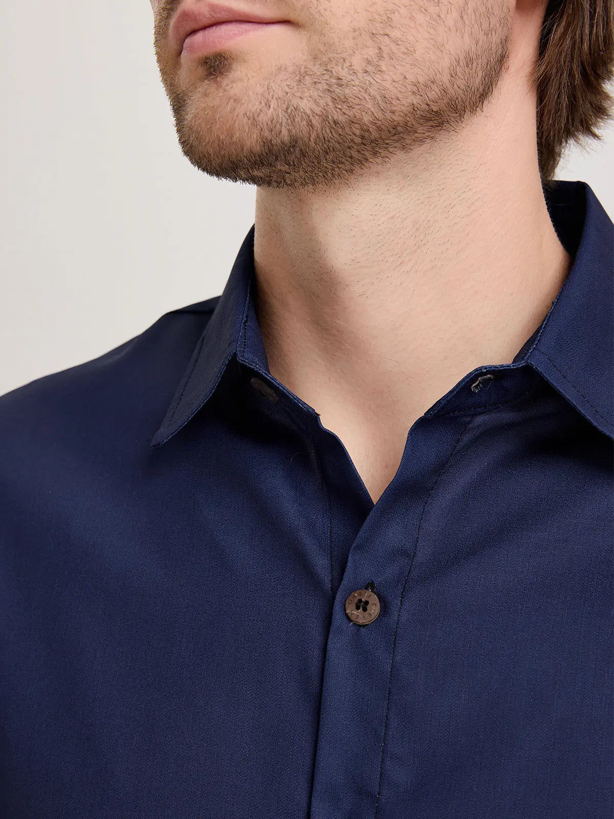 Men's Casual Linen-Feel Loose Printed Solid Color Button Short Sleeve Shirt ElevenOasis