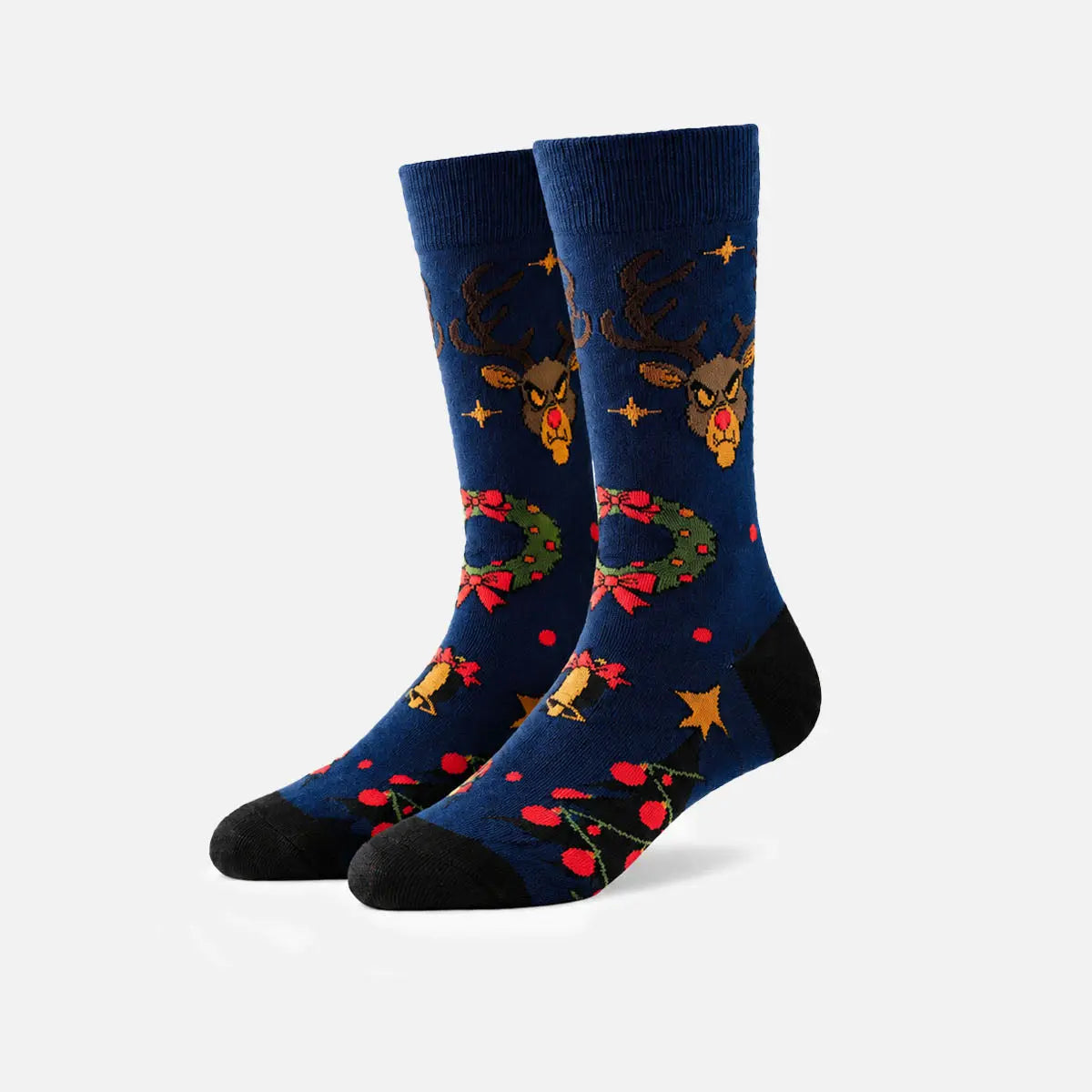 Men's Creepy Christmas Novelty Crew Socks