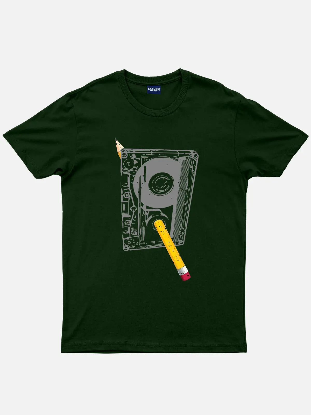 Cassette Rewind Cotton Short Sleeve Shirt Eleven Oasis