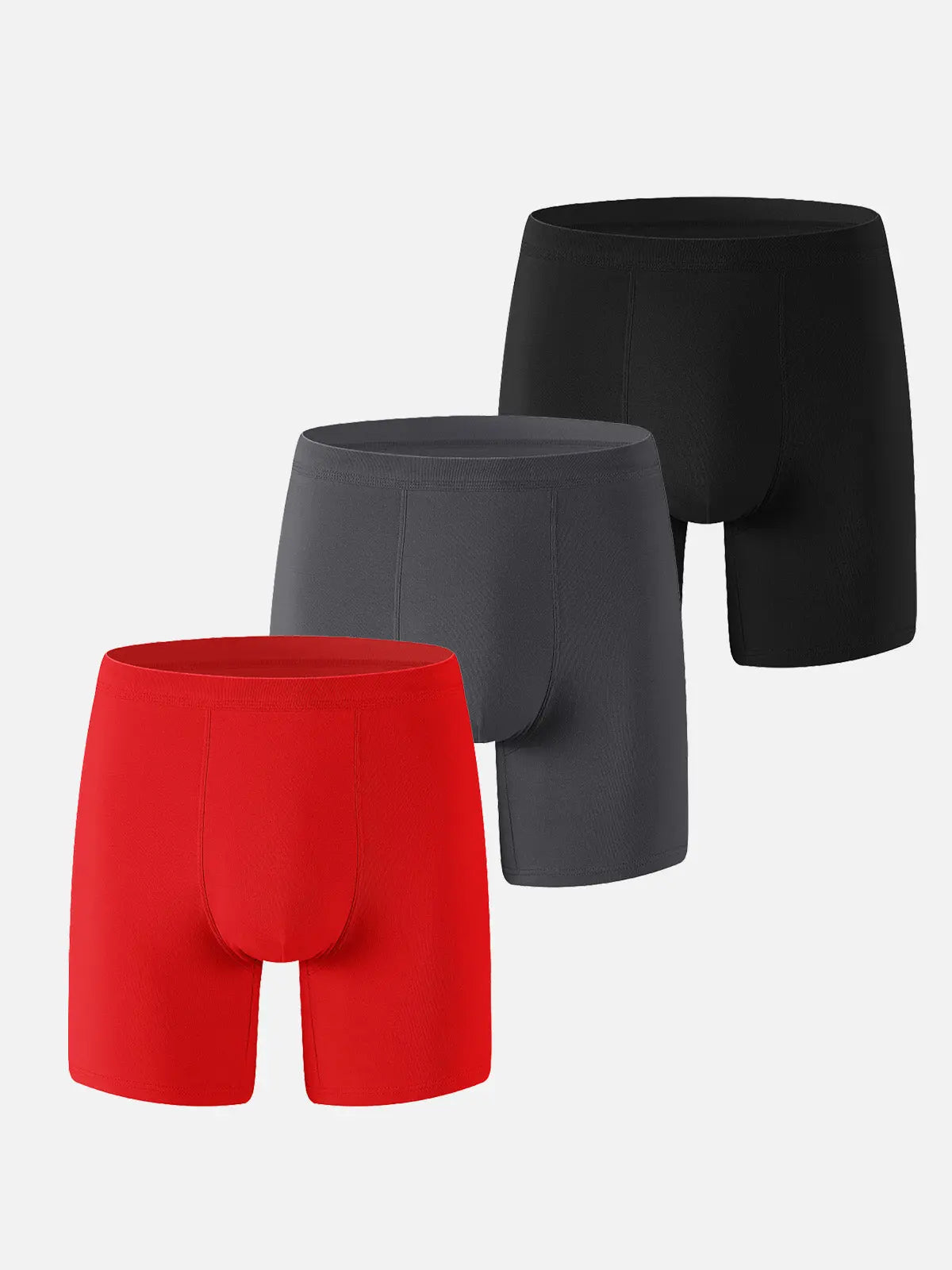 Men's Long-Leg Cotton Stretch Boxer Briefs Eleven Oasis