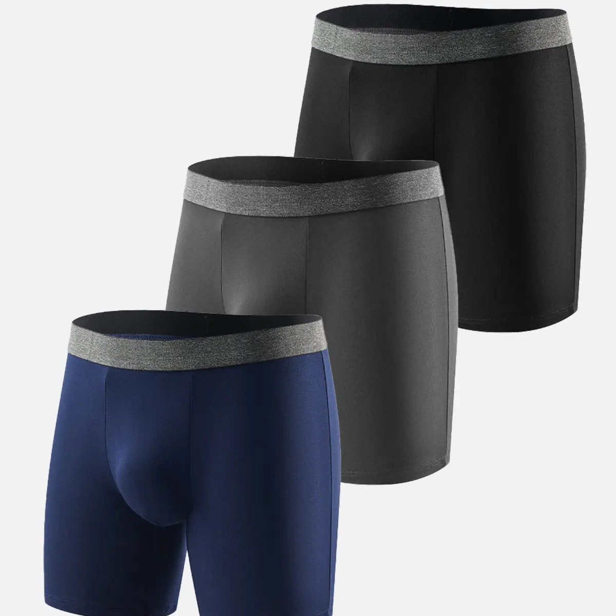 Men's Long-Leg Stretch Boxer Briefs Eleven Oasis