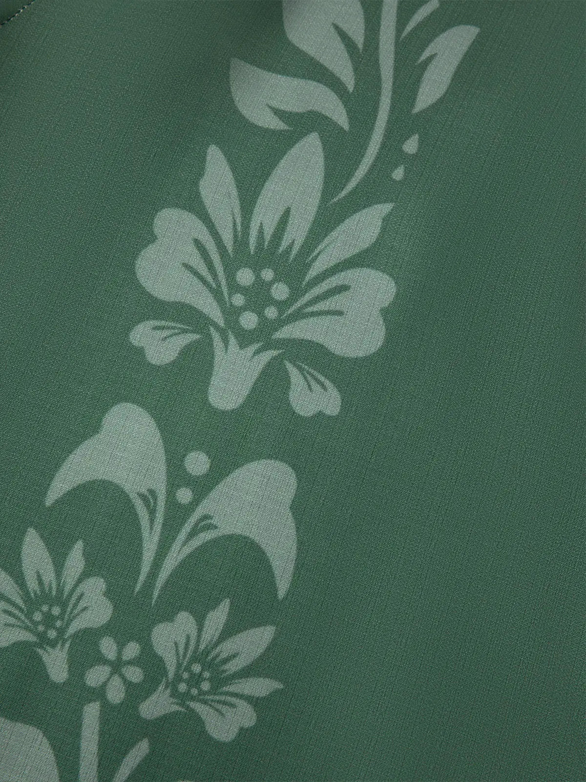 Men's Unilateral Striped Flower Vacation Casual Short Sleeve Shirt ElevenOasis