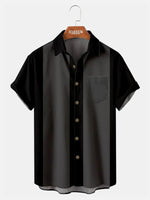 Men's Basic 50s Style Bowling Shirt ElevenOasis