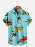 Pineapple Ukulele Coconut Tree Pattern Men's ShirtMens short sleeve shirts Big and tall Mens shirts Short sleeve shirts for men Mens 4xl shirts Casual short sleeve shirts