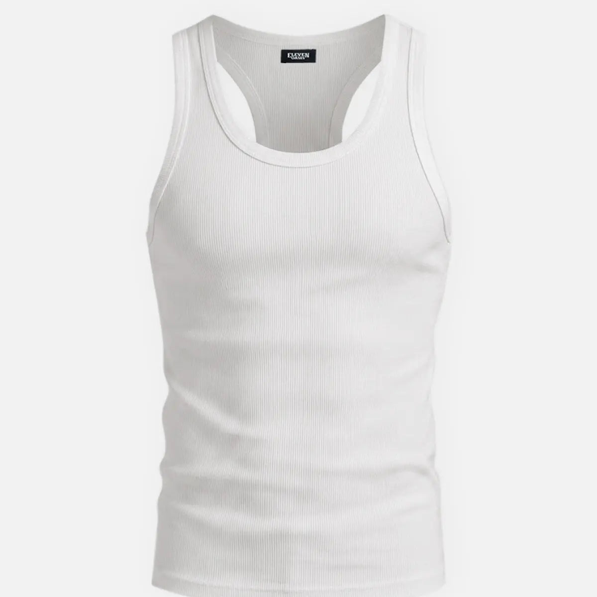 Men's Ribbed Athletic Slim Fit Tank Top Eleven Oasis