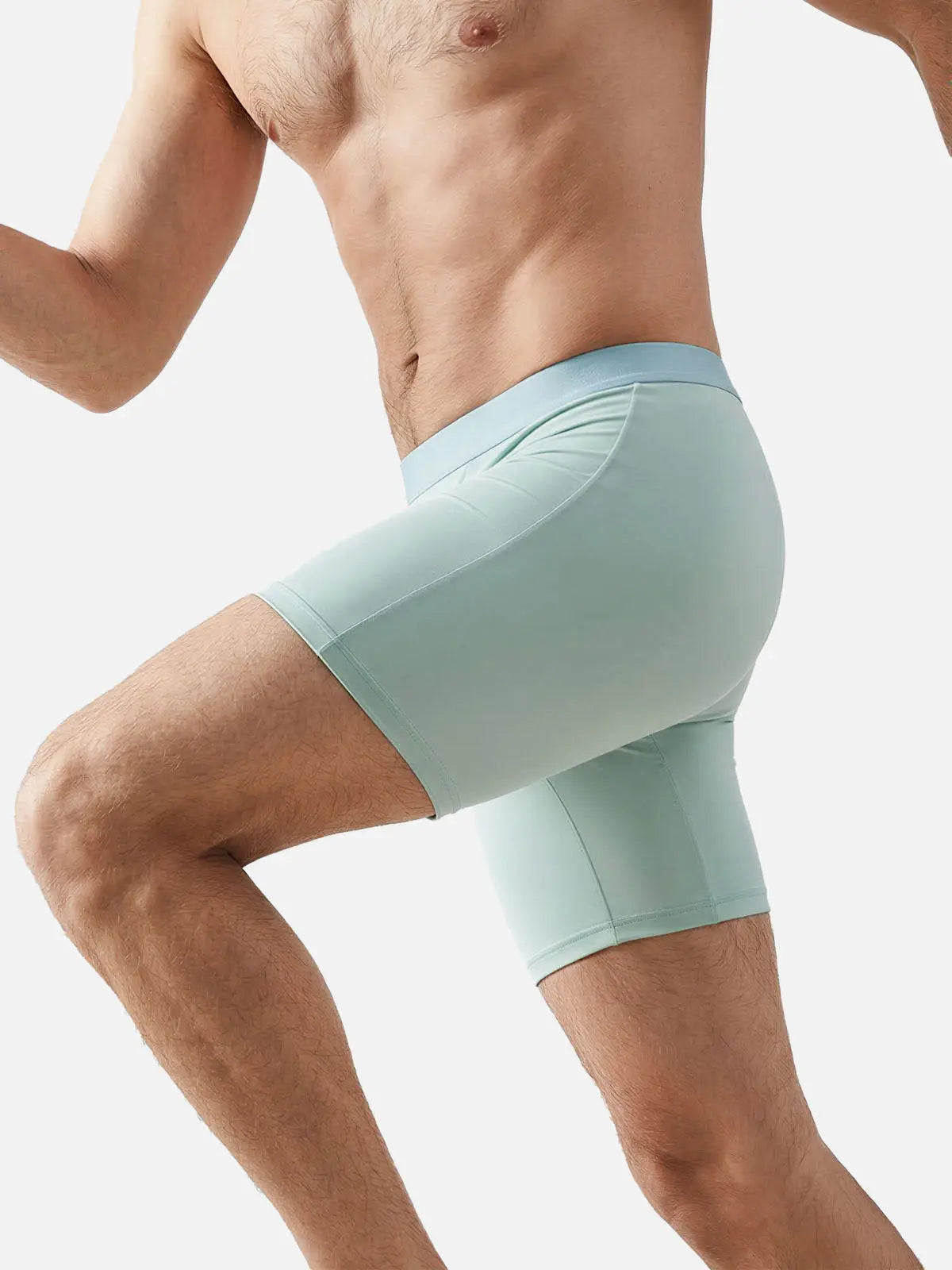 Men's Seamless Long-Leg Boxer Briefs Eleven Oasis