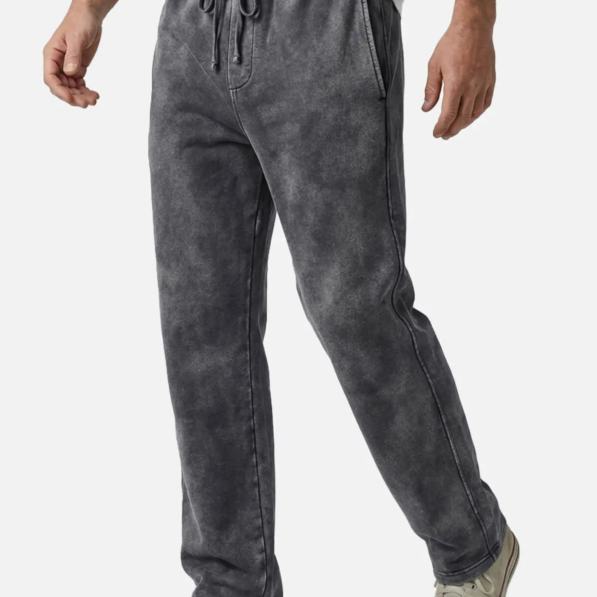 Men's Vintage Washed Cotton Sweatpants Eleven Oasis