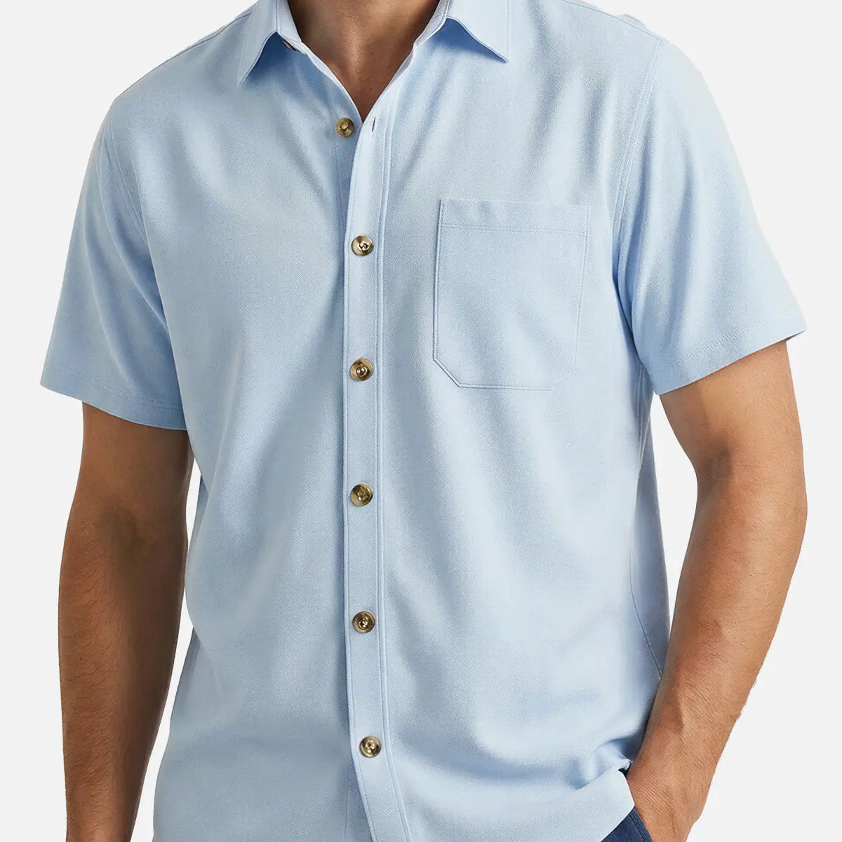 Men's Classic Chest Pocket Short Sleeve Shirt Eleven Oasis