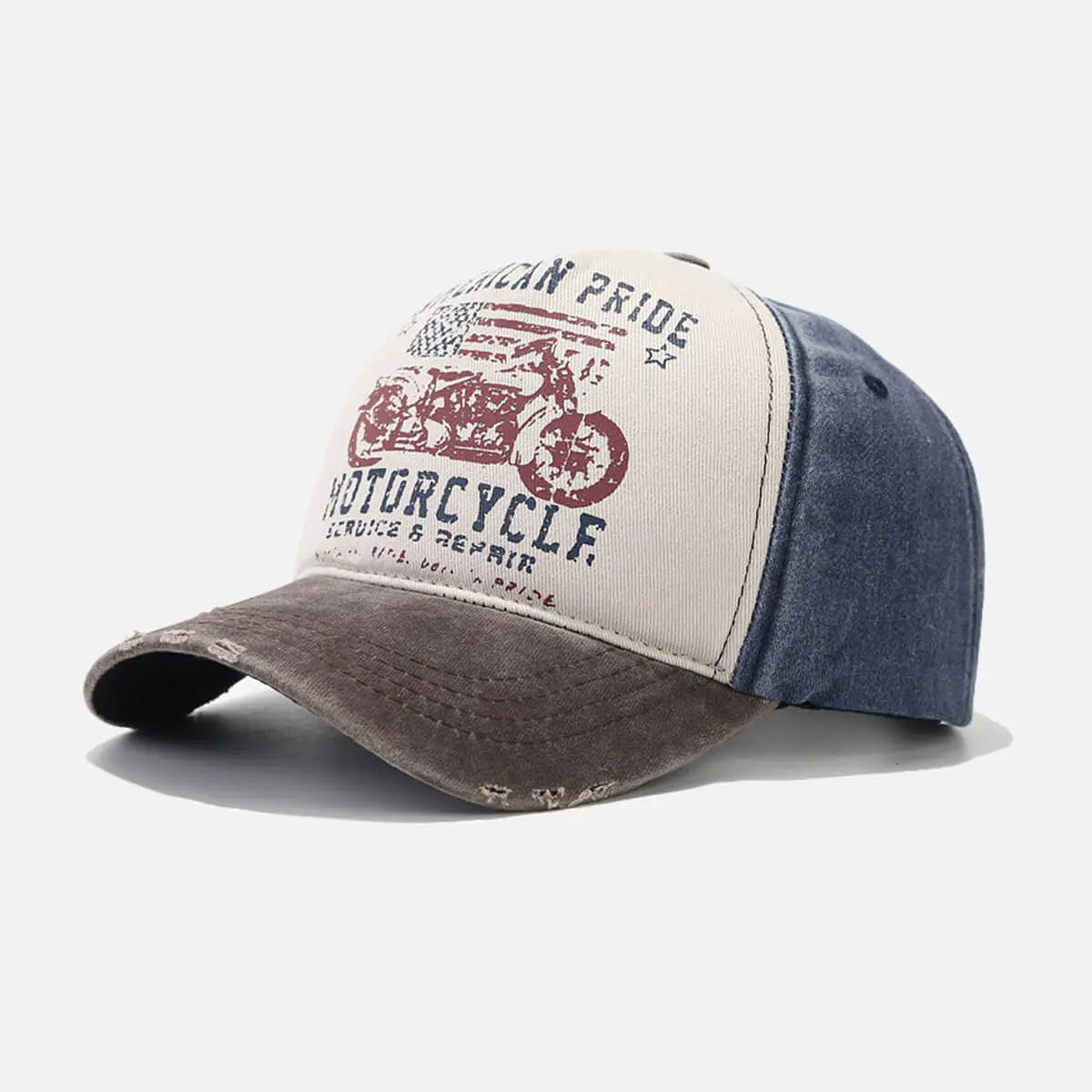 Vintage American Pride Motorcycle Baseball Cap Eleven Oasis
