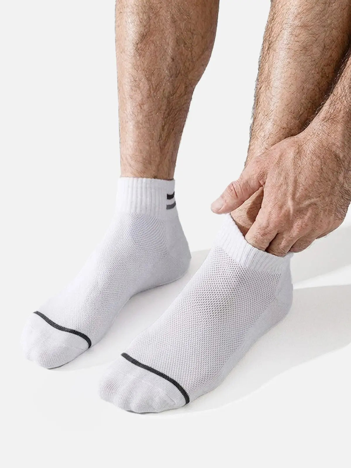 Men's Breathable Lightweight Ankle Socks 5-Pack Eleven Oasis