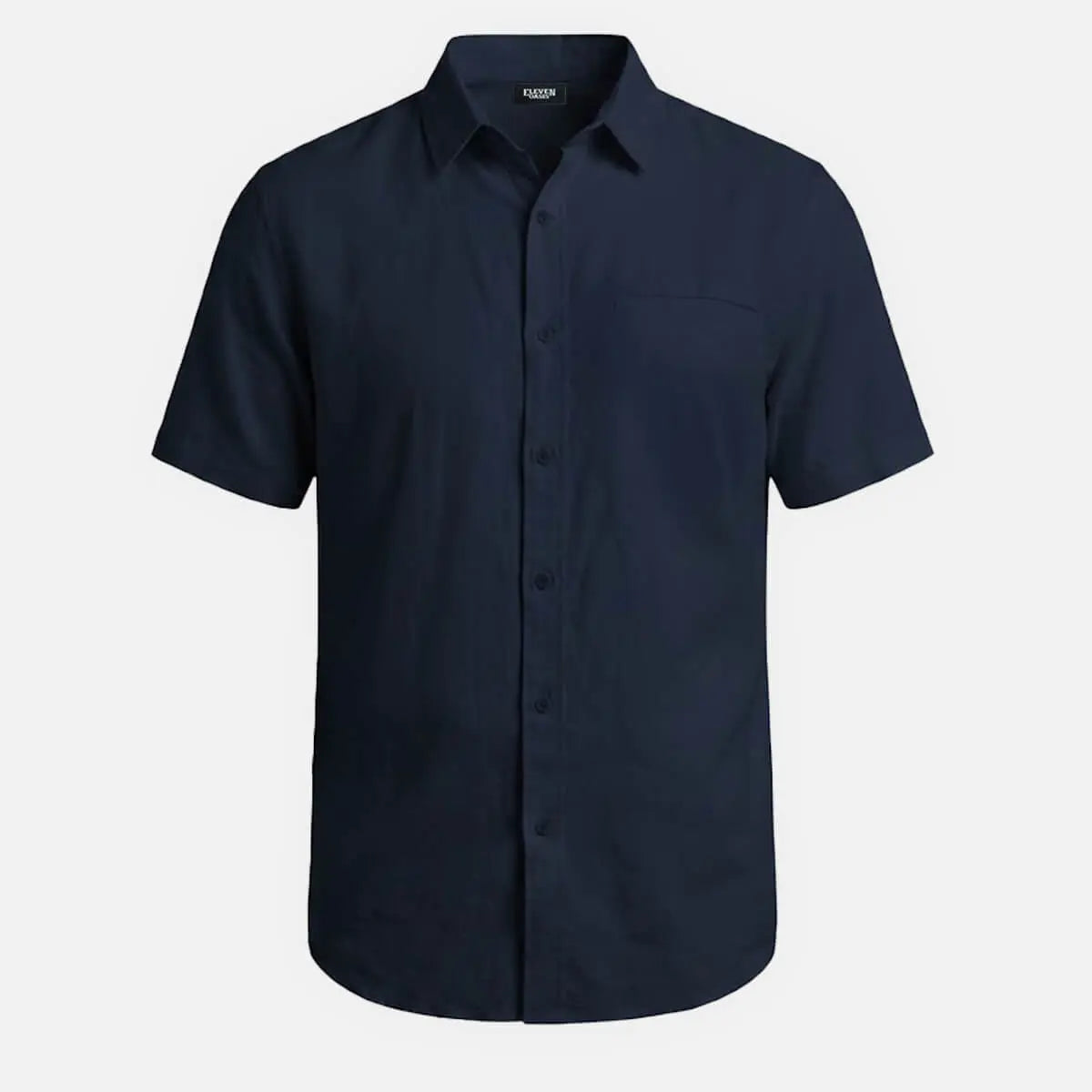 Men's Faux Chest Pocket Classic Short Sleeve Shirt Eleven Oasis