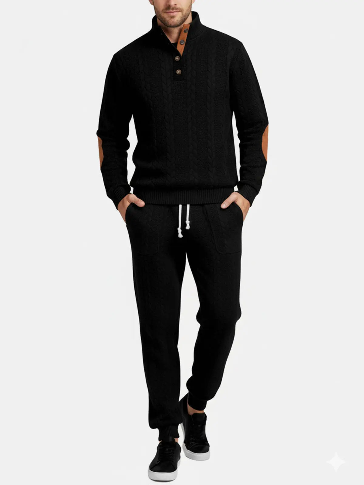 Men's Braided Cable Knit Lounge Set ElevenOasis
