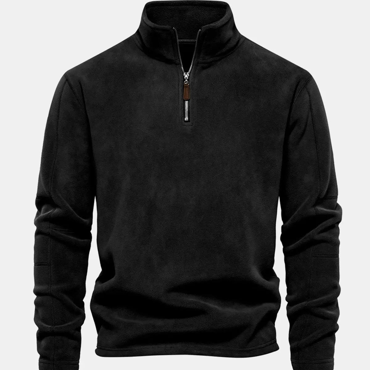 Men's Quarter-Zip Fleece Pullover Sweatshirt ElevenOasis