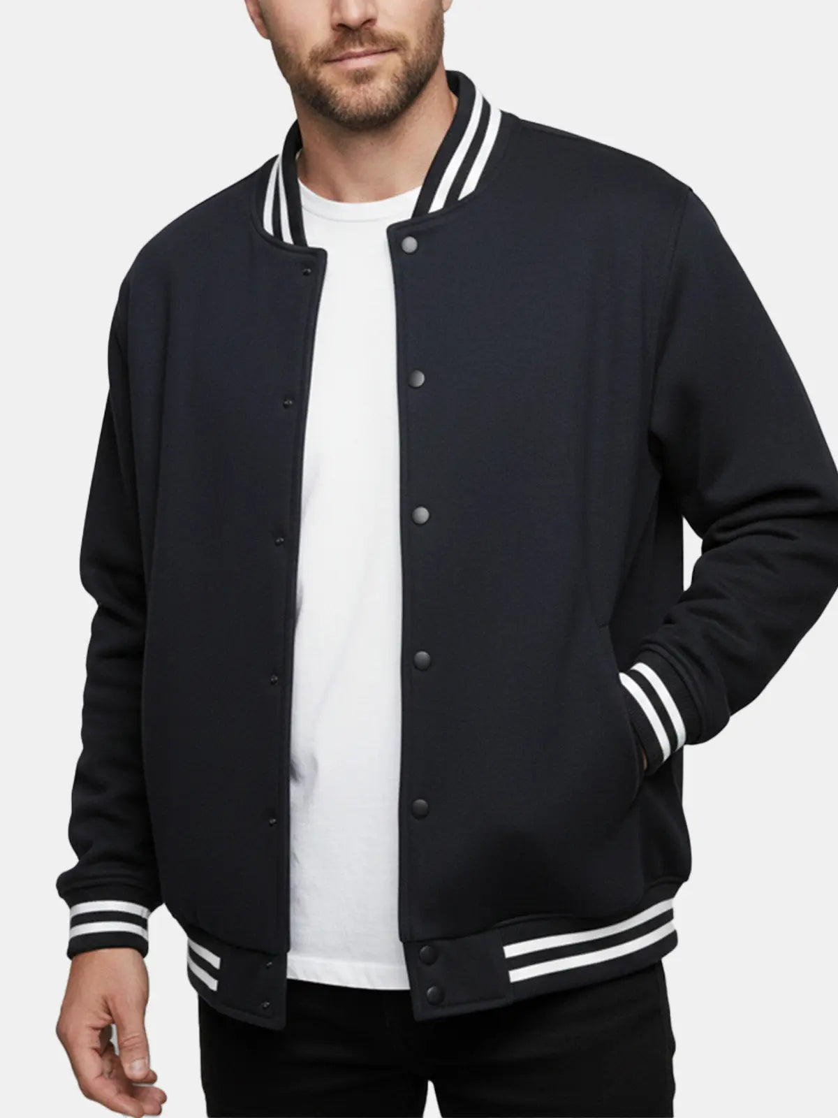 Men's Classic Varsity Bomber Jacket ElevenOasis