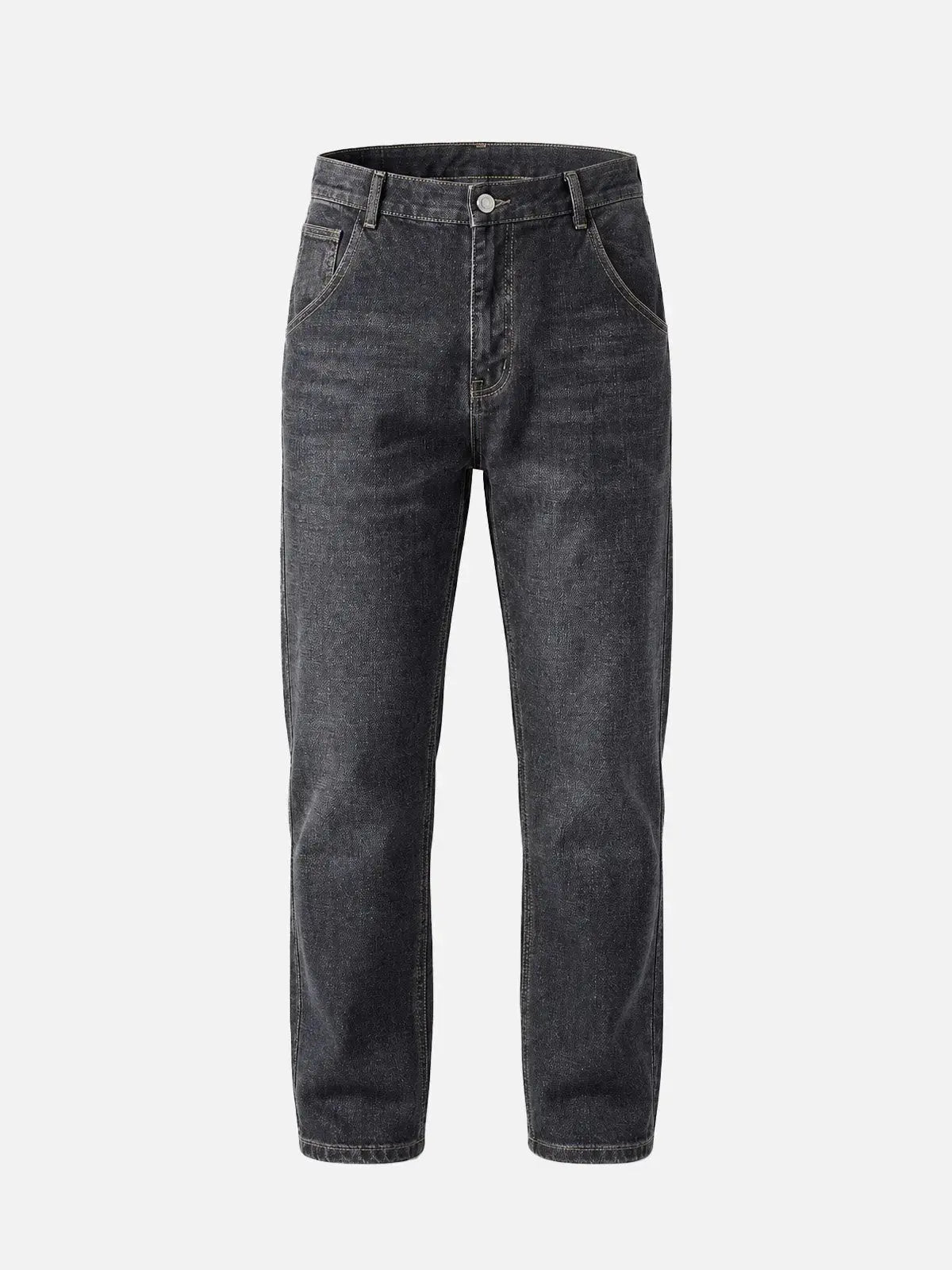 Men's Straight-Leg Stretch Denim Pants ElevenOasis