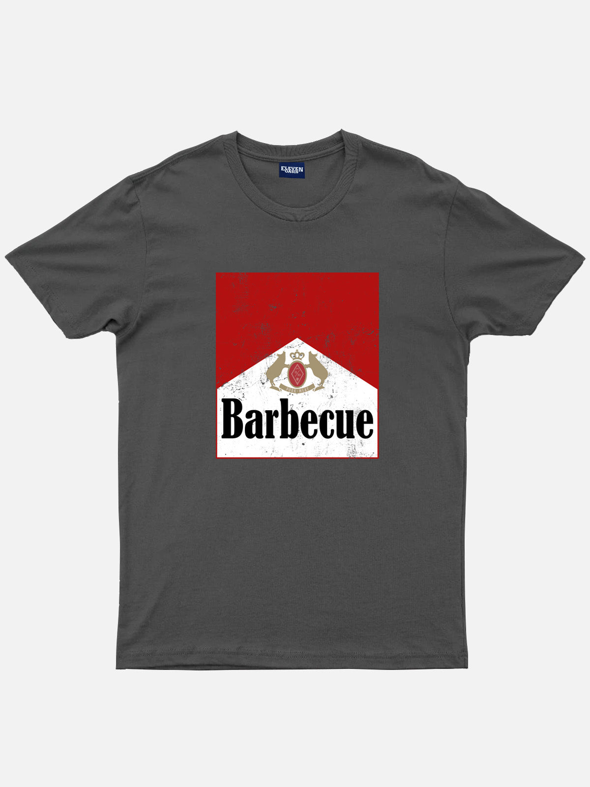 Barbecue Cigarette Parody Cotton T-Shirt Eleven Oasis