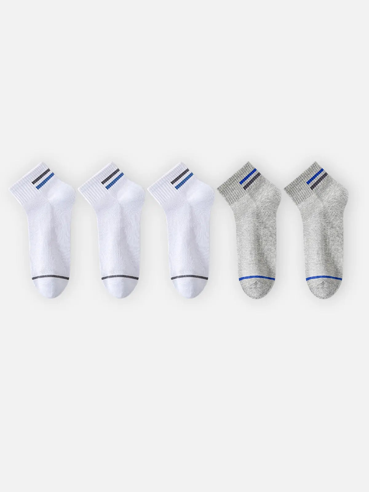 Men's Breathable Lightweight Ankle Socks 5-Pack Eleven Oasis