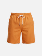 Men's Classic Textured Drawstring Beach Shorts