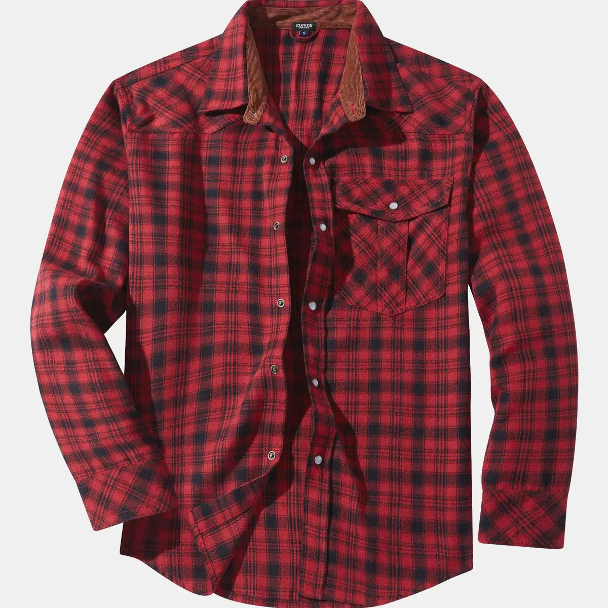 Men's Plaid Flannel Long Sleeve Shirt Eleven Oasis