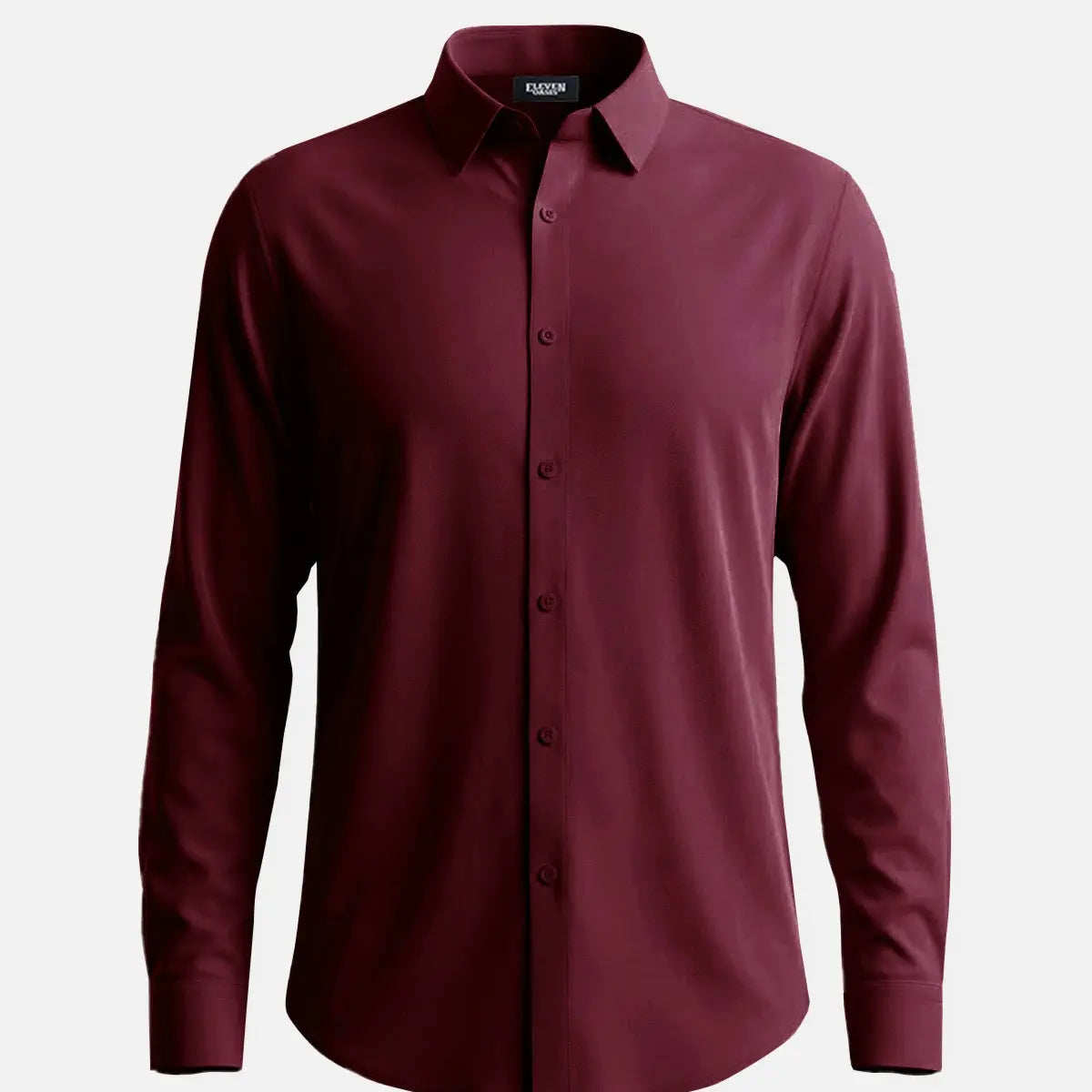 Men's Classic Solid Slim Fit Long Sleeve Shirt Eleven Oasis