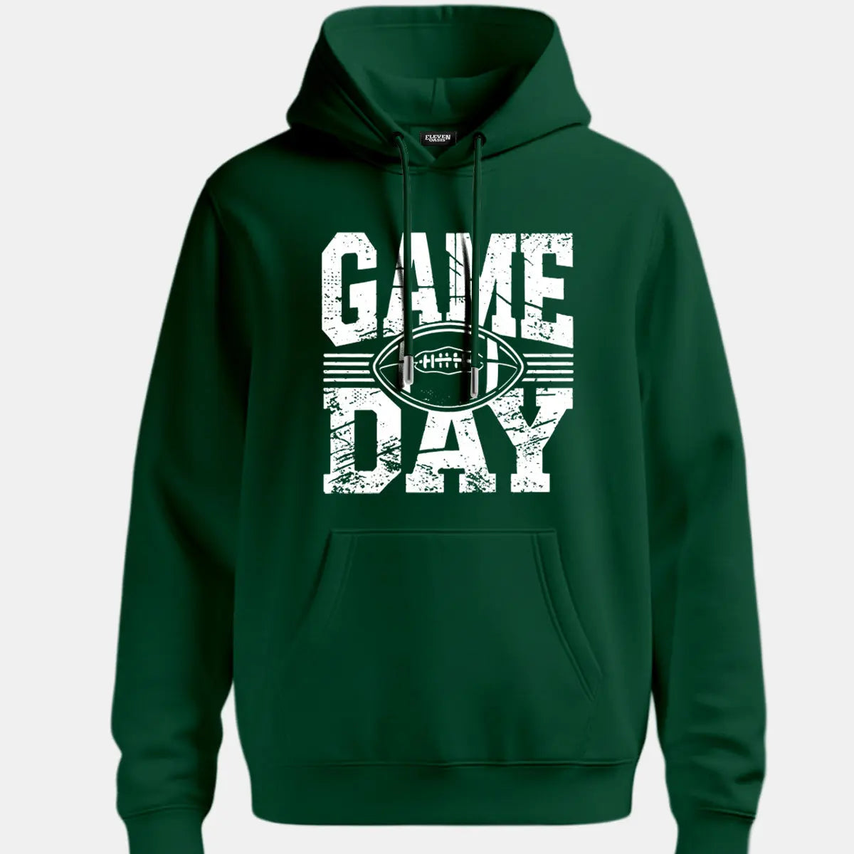 Game Day Football Graphic Hoodie Eleven Oasis