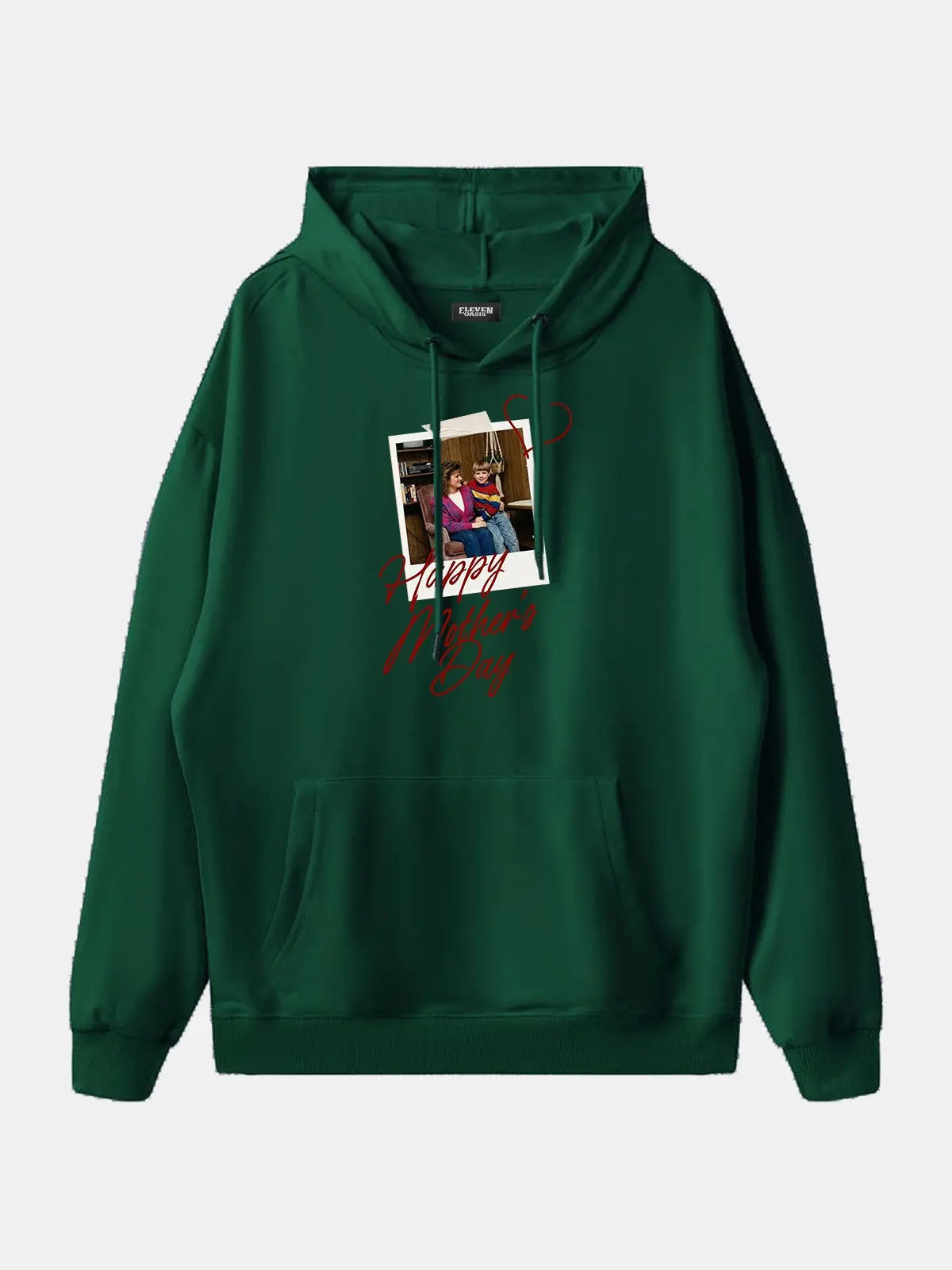 Custom Heart Sleeve Hoodie Eleven Oasis