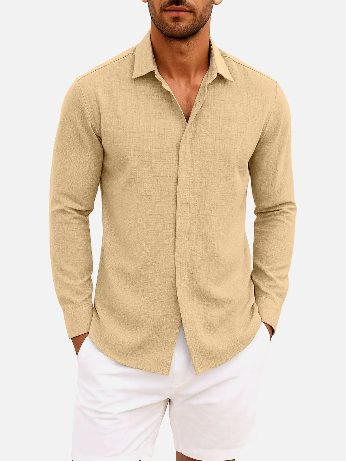 Men's Classic Everyday Long Sleeve Shirt ElevenOasis