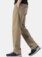 Men's Cotton Elastic Waist Chino Pants ElevenOasis