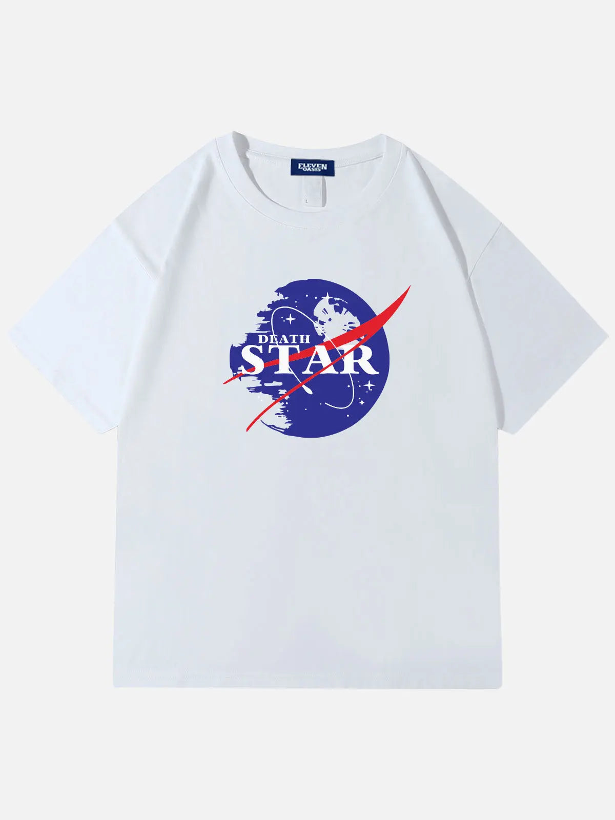 Star Wars Death Star NASA Parody Cotton T-Shirt Eleven Oasis
