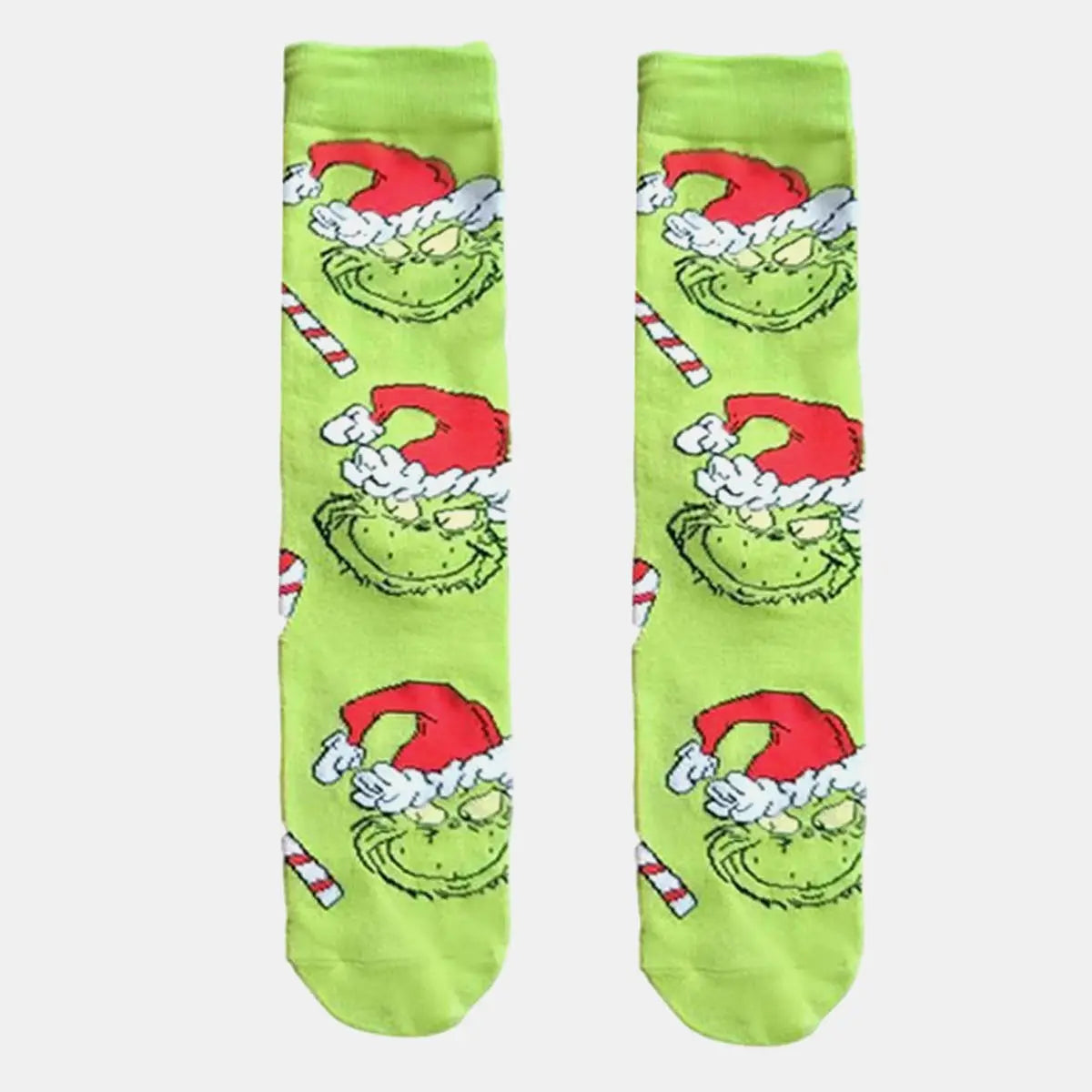 Grinch-Themed Christmas Novelty Socks ElevenOasis