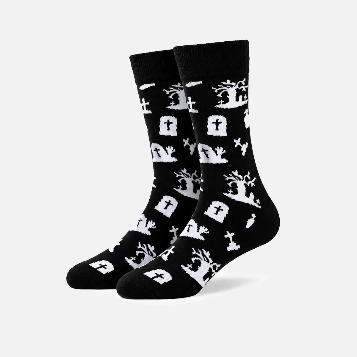 Men's Creepy Halloween Novelty Crew Socks