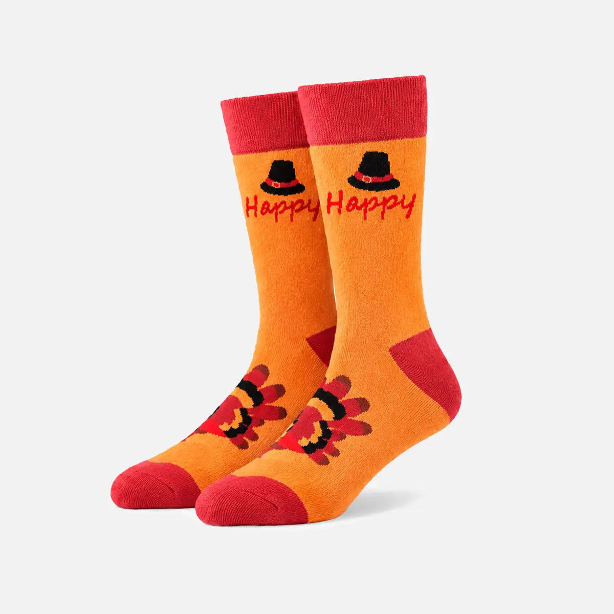 Men's Thanksgiving Holiday Print Crew Socks