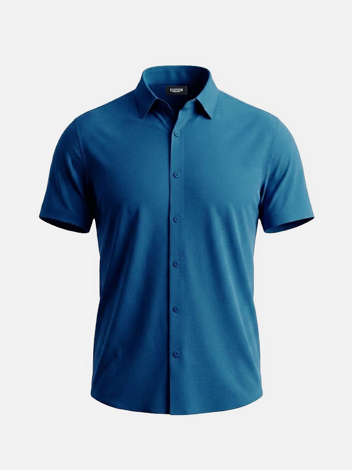 Men's Classic Stretch Slim Fit Short Sleeve Shirt ElevenOasis