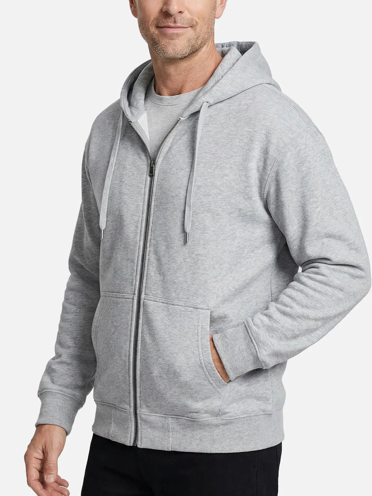 Men's Classic Cotton Zip-Up Hoodie Eleven Oasis