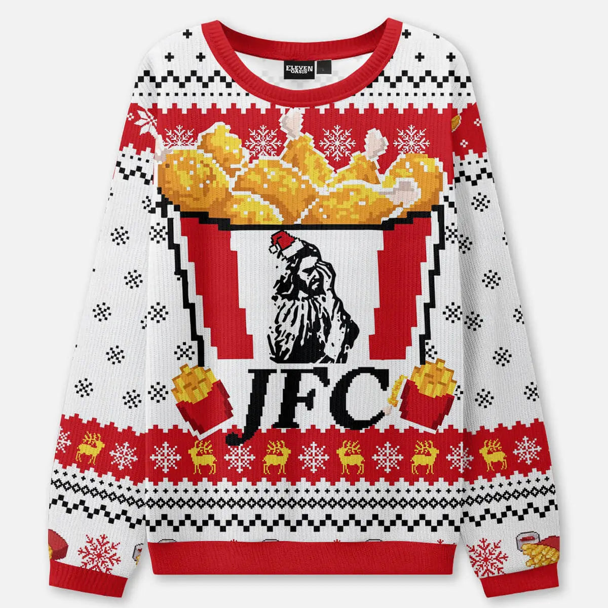 JFC Ugly Christmas Sweatshirt ElevenOasis