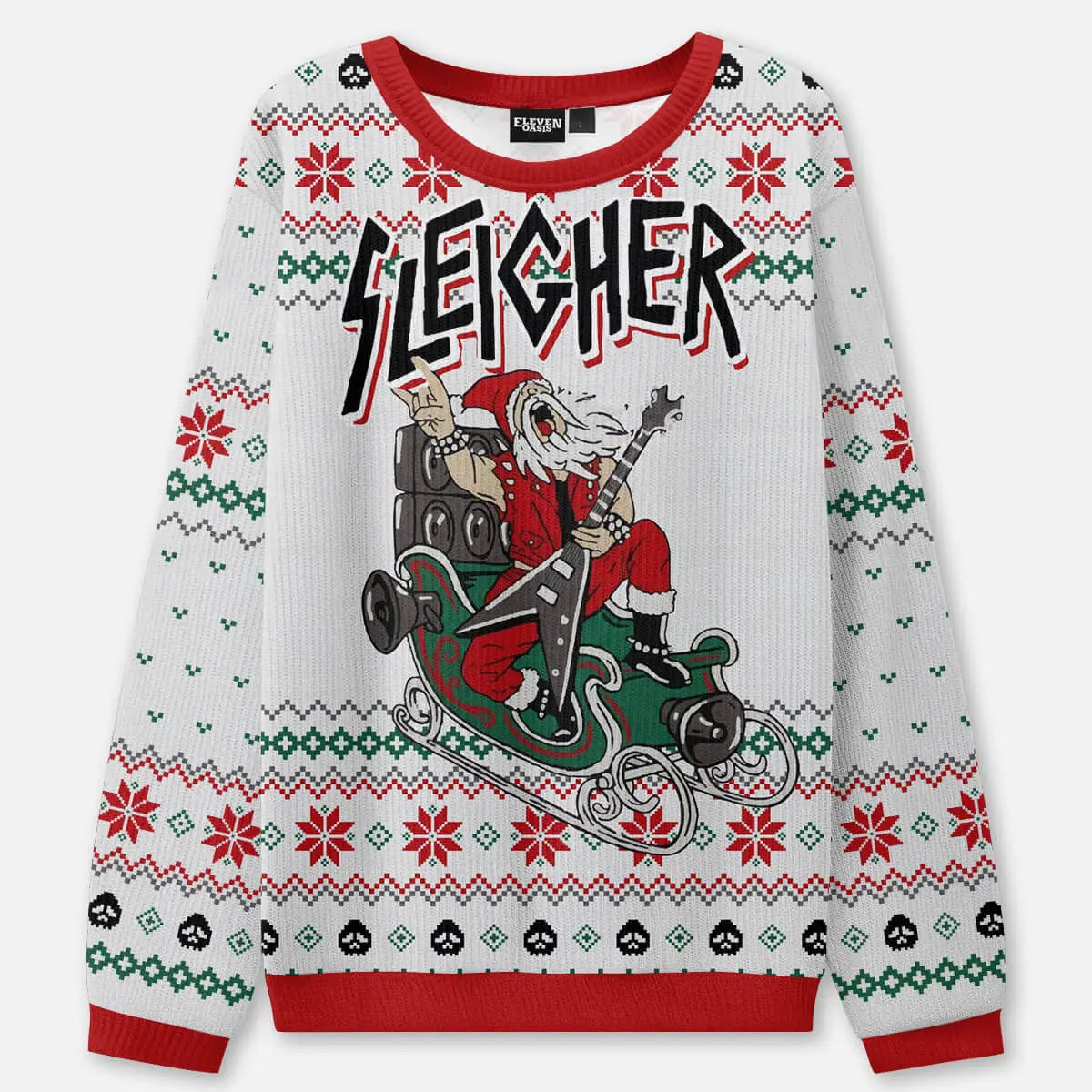 Sleigher Ugly Christmas Sweatshirt ElevenOasis