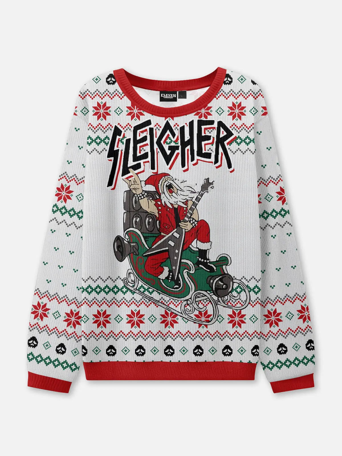 Sleigher Ugly Christmas Sweatshirt ElevenOasis