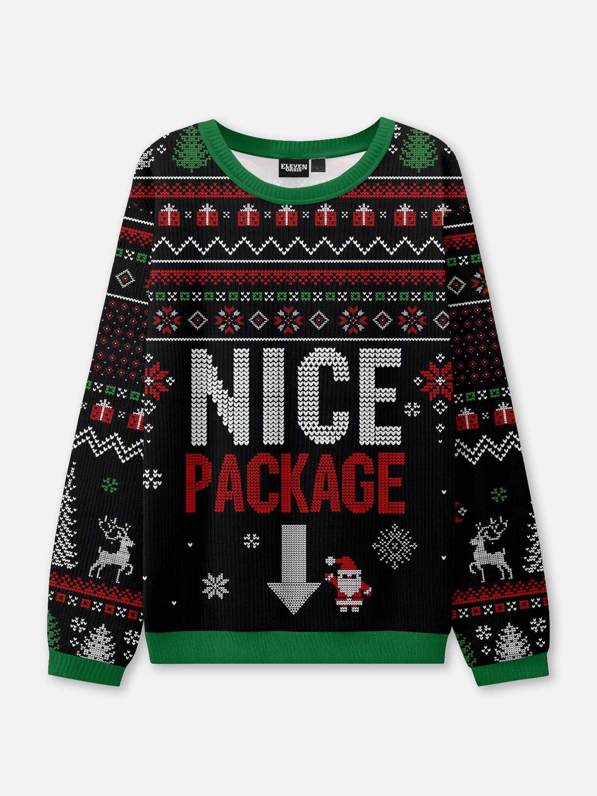 Nice Package & Tree-Mendous Couples Ugly Christmas Sweaters