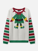 Ugly Christmas Sweater Elf Costume Sweatshirt Eleven Oasis