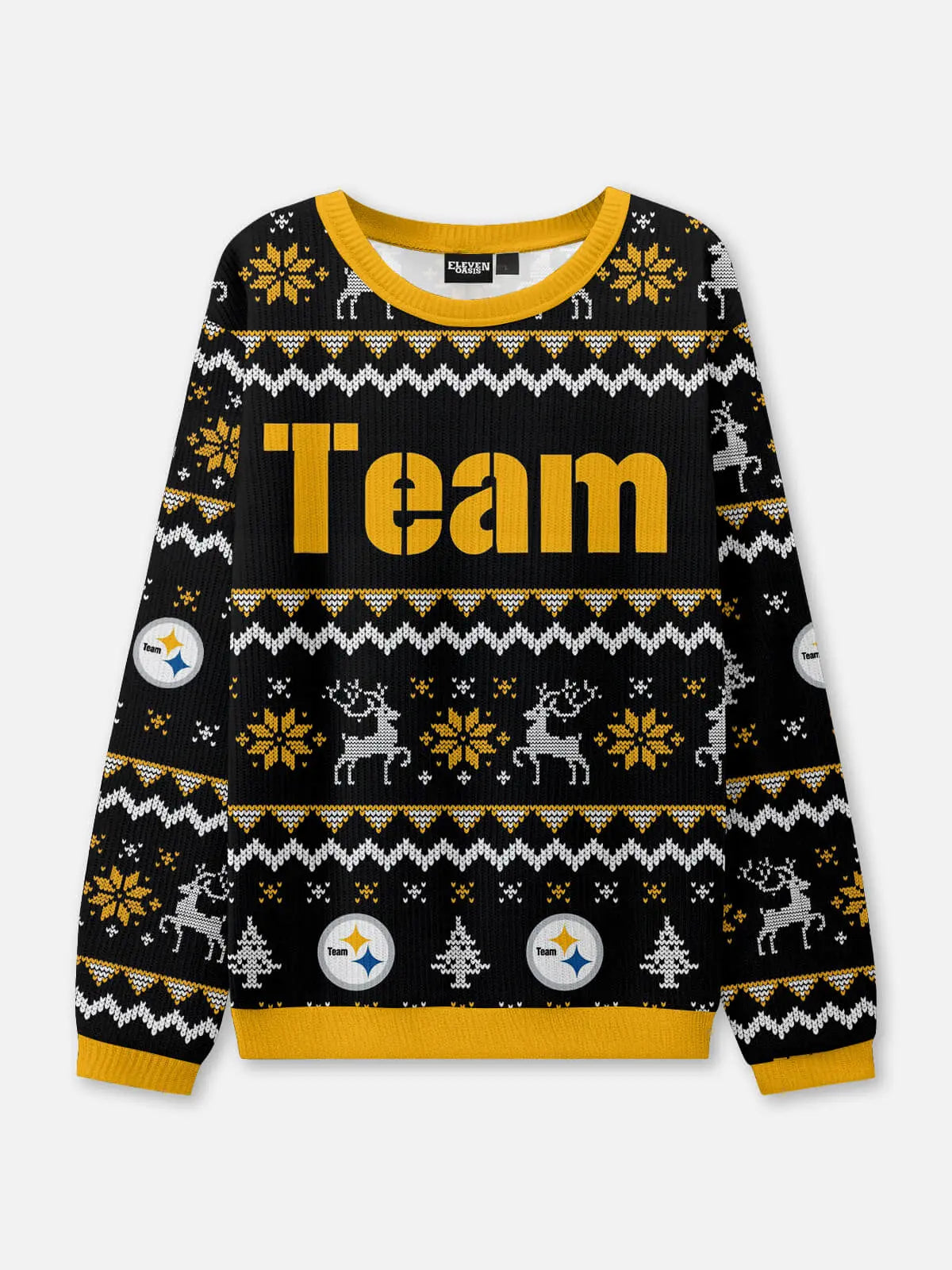 Custom Pittsburgh Football Sweatshirt Eleven Oasis