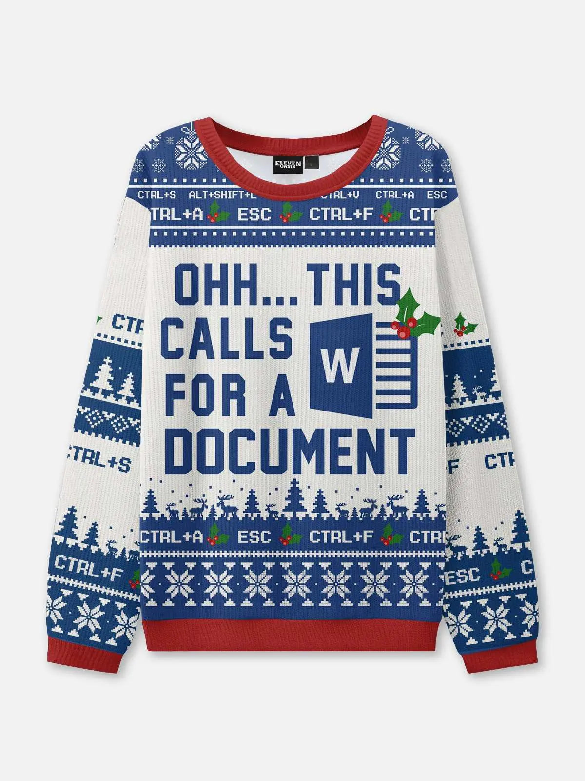 Ugly Christmas Sweater Spreadsheet Excel Spreadsheet Sweatshirt